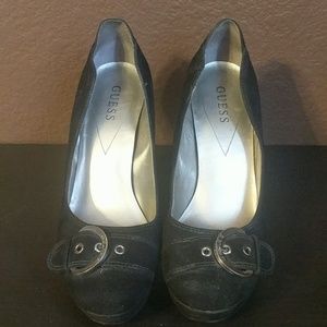 Used Guess Black heels. Size 10M